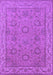 Machine Washable Oriental Purple Traditional Area Rugs, wshurb1337pur