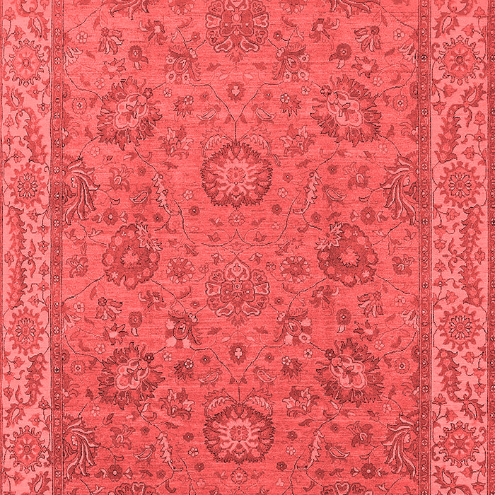 Machine Washable Oriental Red Traditional Rug, wshurb1337red