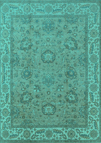 Oriental Turquoise Traditional Rug, urb1337turq