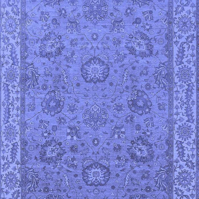 Machine Washable Oriental Blue Traditional Rug, wshurb1337blu