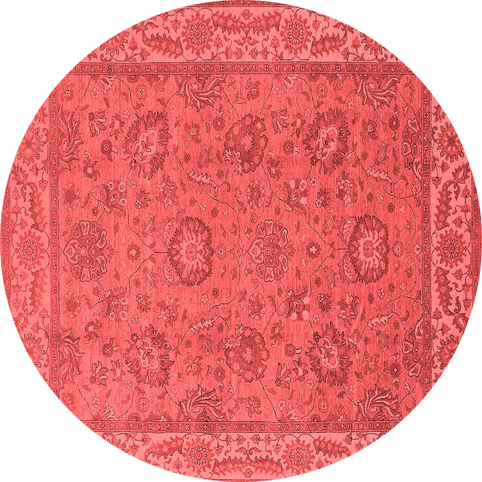 Machine Washable Oriental Red Traditional Rug, wshurb1337red