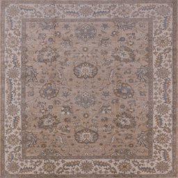 Square Machine Washable Industrial Modern Puce Purple Rug, wshurb1337