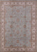 Mid-Century Modern Rose Purple Oriental Rug, urb1338