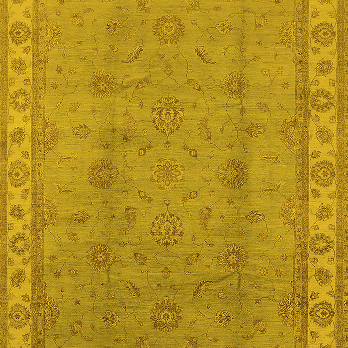 Oriental Yellow Traditional Rug, urb1338yw