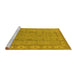 Sideview of Machine Washable Oriental Yellow Traditional Rug, wshurb1338yw