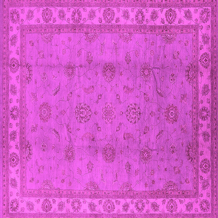 Square Oriental Pink Traditional Rug, urb1338pnk