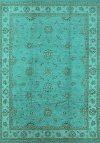 Oriental Turquoise Traditional Rug, urb1338turq