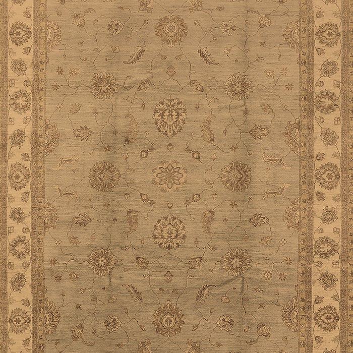 Machine Washable Oriental Brown Traditional Rug, wshurb1338brn
