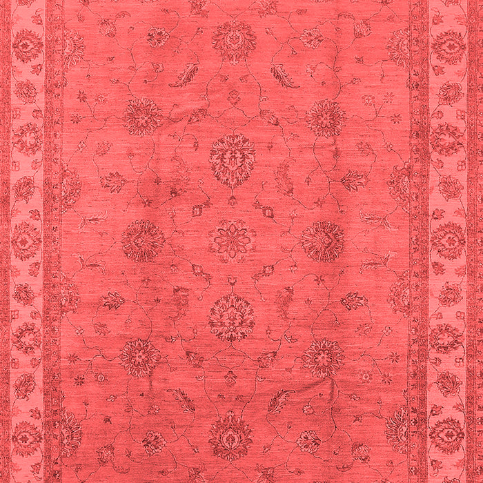 Machine Washable Oriental Red Traditional Rug, wshurb1338red