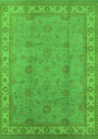 Oriental Green Traditional Rug, urb1338grn