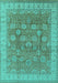 Oriental Turquoise Traditional Rug, urb1339turq