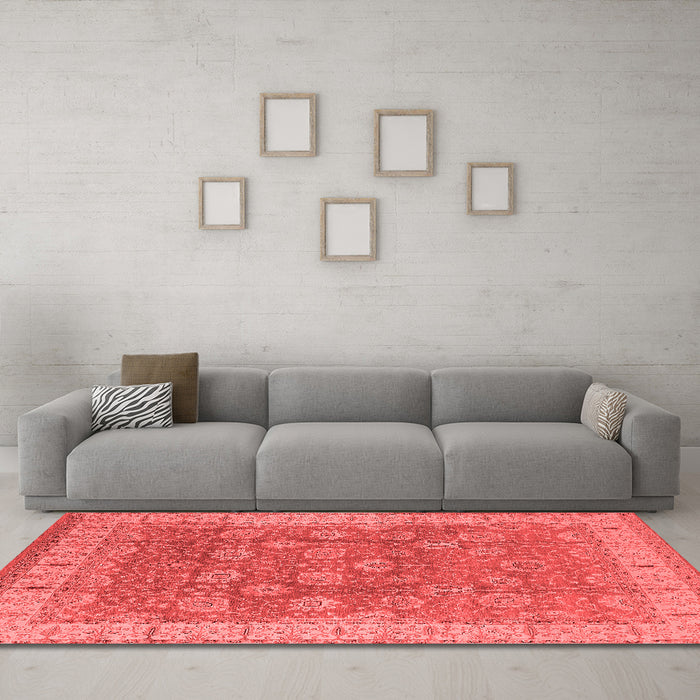 Traditional Red Washable Rugs