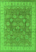 Oriental Green Traditional Rug, urb1339grn