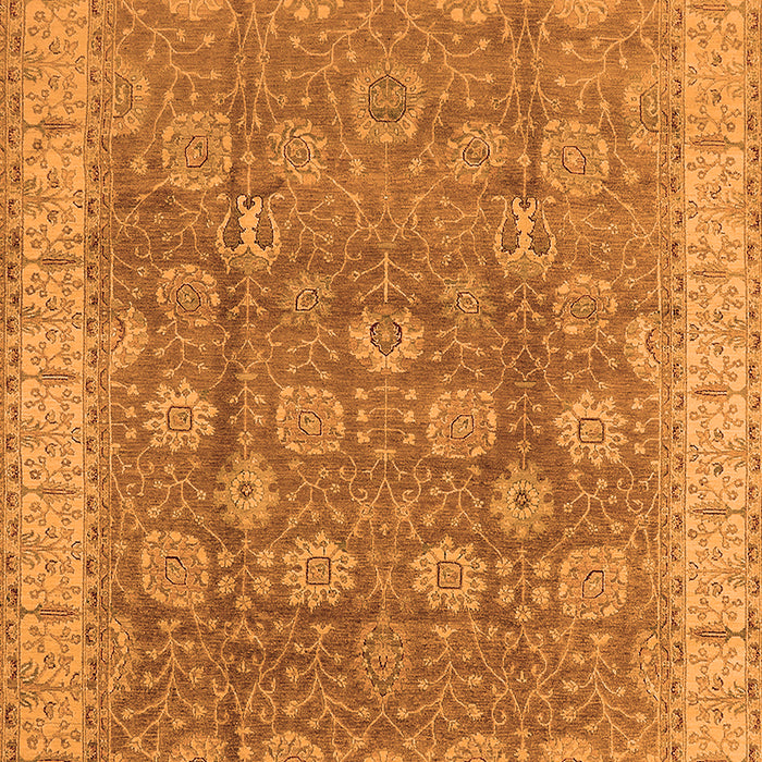 Machine Washable Oriental Orange Traditional Area Rugs, wshurb1339org