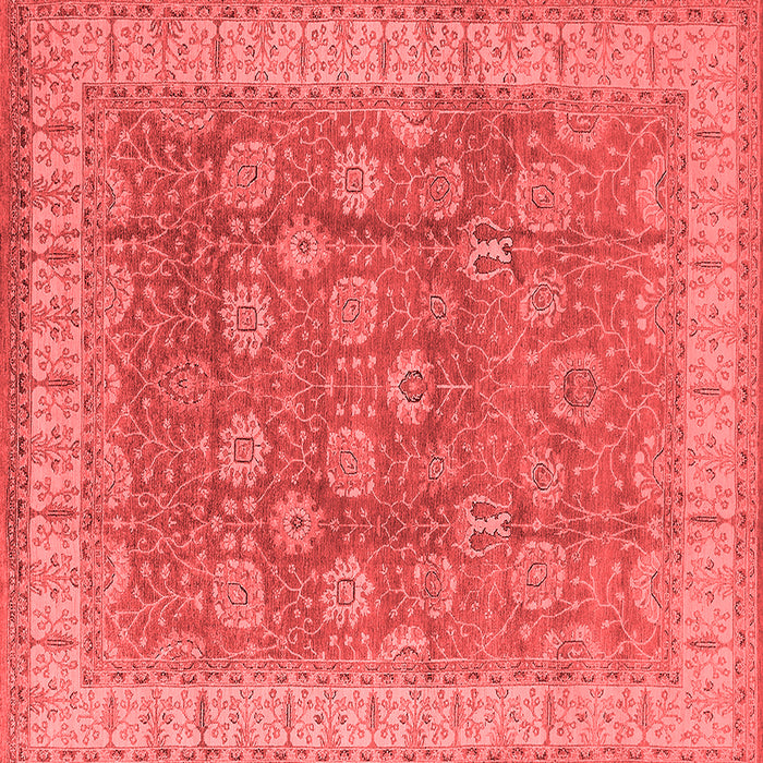 Machine Washable Oriental Red Traditional Rug, wshurb1339red