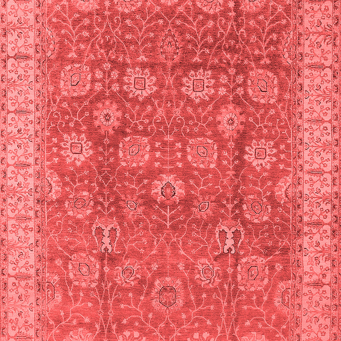 Machine Washable Oriental Red Traditional Rug, wshurb1339red