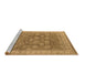 Sideview of Machine Washable Oriental Brown Traditional Rug, wshurb1339brn