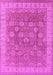 Machine Washable Oriental Pink Traditional Rug, wshurb1339pnk