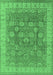 Oriental Emerald Green Traditional Rug, urb1339emgrn