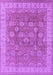 Machine Washable Oriental Purple Traditional Area Rugs, wshurb1339pur