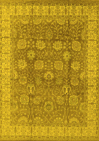 Oriental Yellow Traditional Rug, urb1339yw
