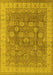 Oriental Yellow Traditional Rug, urb1339yw
