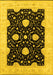 Oriental Yellow Traditional Rug, urb1340yw