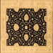 Square Oriental Brown Traditional Rug, urb1340brn