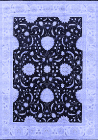 Oriental Blue Traditional Rug, urb1340blu