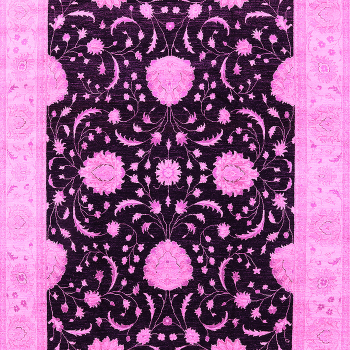 Oriental Pink Traditional Rug, urb1340pnk