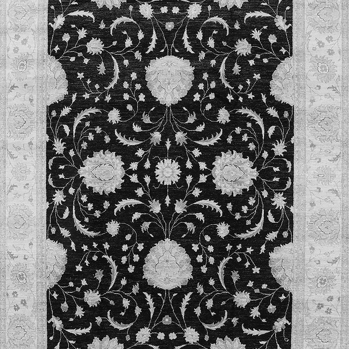 Machine Washable Oriental Gray Traditional Rug, wshurb1340gry