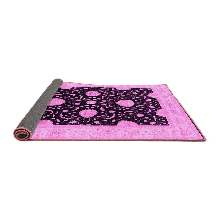 Sideview of Oriental Pink Traditional Rug, urb1340pnk