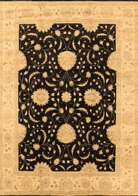 Oriental Brown Traditional Rug, urb1340brn