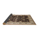 Sideview of Mid-Century Modern Bakers Brown Oriental Rug, urb1341