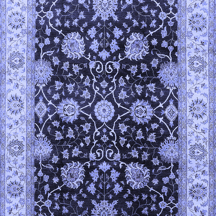 Machine Washable Oriental Blue Traditional Rug, wshurb1341blu