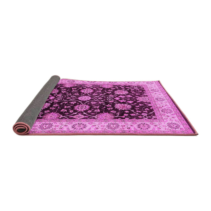 Sideview of Oriental Pink Traditional Rug, urb1341pnk