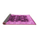 Sideview of Oriental Pink Traditional Rug, urb1341pnk