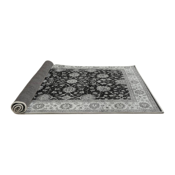 Sideview of Oriental Gray Traditional Rug, urb1341gry