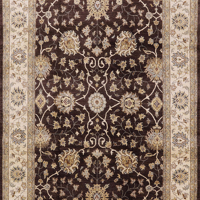 Mid-Century Modern Bakers Brown Oriental Rug, urb1341