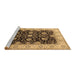 Sideview of Machine Washable Oriental Brown Traditional Rug, wshurb1341brn