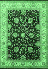 Oriental Emerald Green Traditional Rug, urb1341emgrn