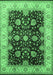 Oriental Emerald Green Traditional Rug, urb1341emgrn