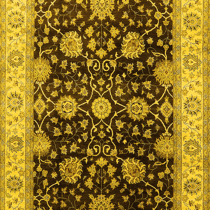 Oriental Yellow Traditional Rug, urb1341yw