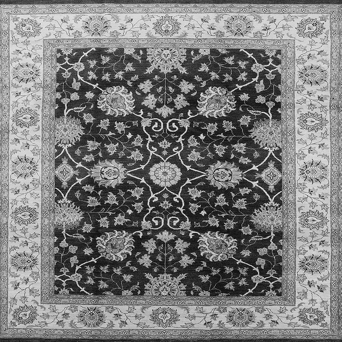 Square Oriental Gray Traditional Rug, urb1341gry