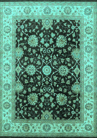 Oriental Turquoise Traditional Rug, urb1341turq