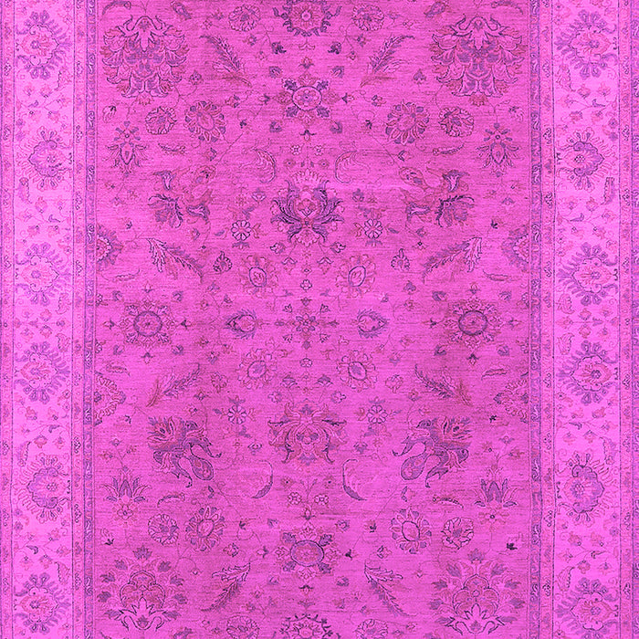 Machine Washable Oriental Pink Traditional Rug, wshurb1342pnk