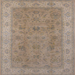 Square Machine Washable Industrial Modern Dark Almond Brown Rug, wshurb1342