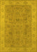 Oriental Yellow Traditional Rug, urb1342yw