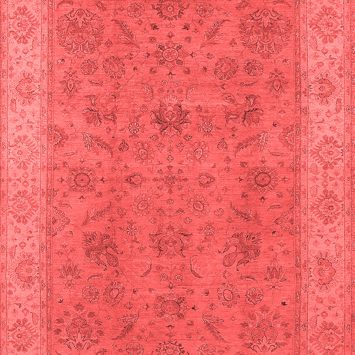 Machine Washable Oriental Red Traditional Rug, wshurb1342red