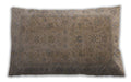 Mid-Century Modern Urban Dark Almond Brown Lumbar Throw Pillow, 13 inch by 19 inch, lburb1342